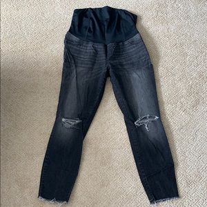 Isabel Maternity Black Distressed Size 12/31